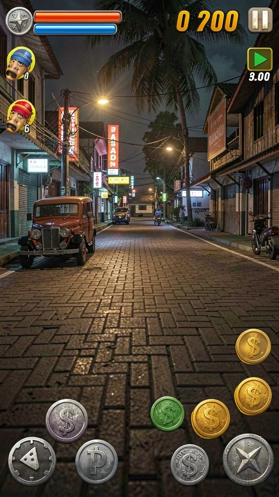 Menu pilihan karakter yang beragam dan unik.