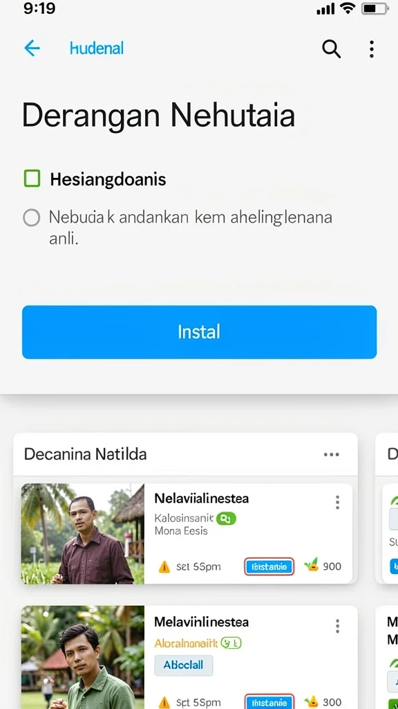 Tampilan antarmuka yang user-friendly dan mudah dinavigasi.