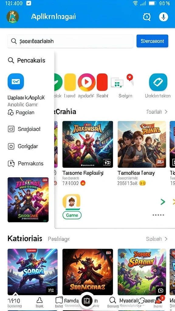 Tampilan antarmuka pengguna yang intuitif dan menarik.
