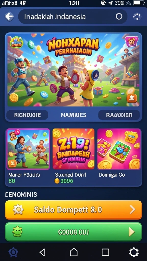 Tampilan awal permainan yang menarik perhatian.