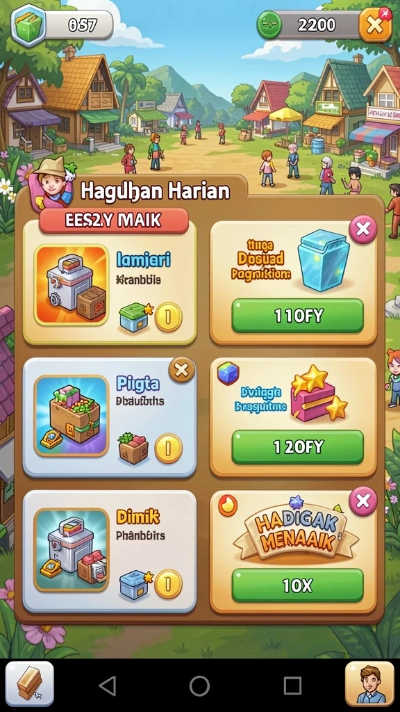 Beragam pilihan permainan yang membuat tidak bosan.