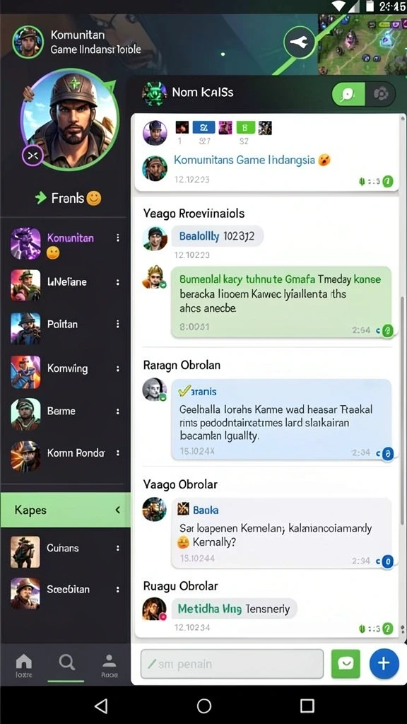 Aksi seru saat melawan musuh dalam game.