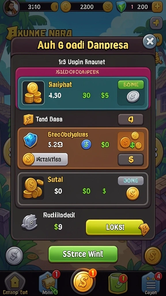 Tangkapan layar ketiga menggambarkan salah satu level menantang dalam game.