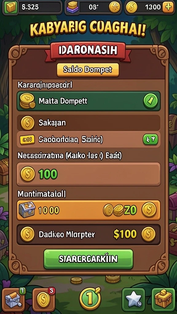 Karakter pahlawan dengan desain unik.