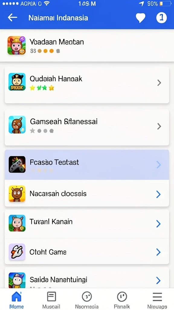 Screenshot menunjukkan antarmuka permainan yang menarik.