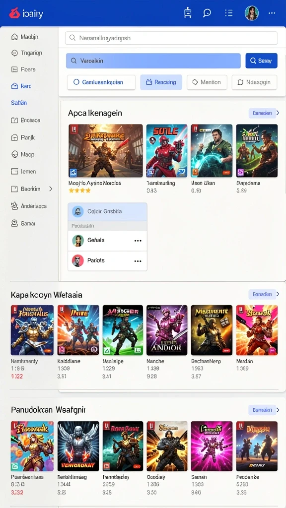 Screenshot fitur komunitas, tempat pemain bisa berinteraksi.
