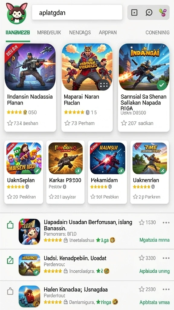 Karakter dan latar belakang yang visualnya memukau.