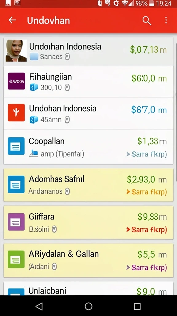 Tampilan menarik dari menu utama KOKO288.