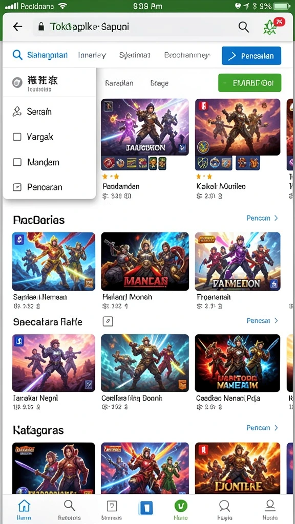 Tampilan antarmuka NUSANTARATOTO yang modern dan user-friendly.