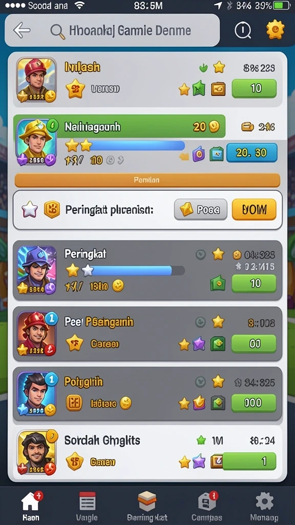 Fitur multiplayer yang memungkinkan kompetisi nyata.