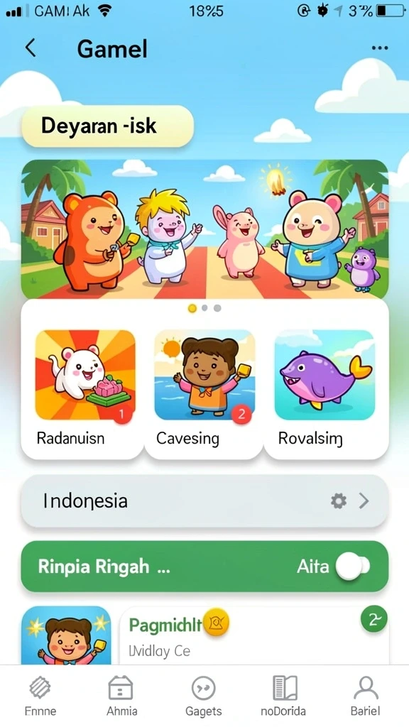 Tampilan antarmuka yang menarik dan user-friendly.