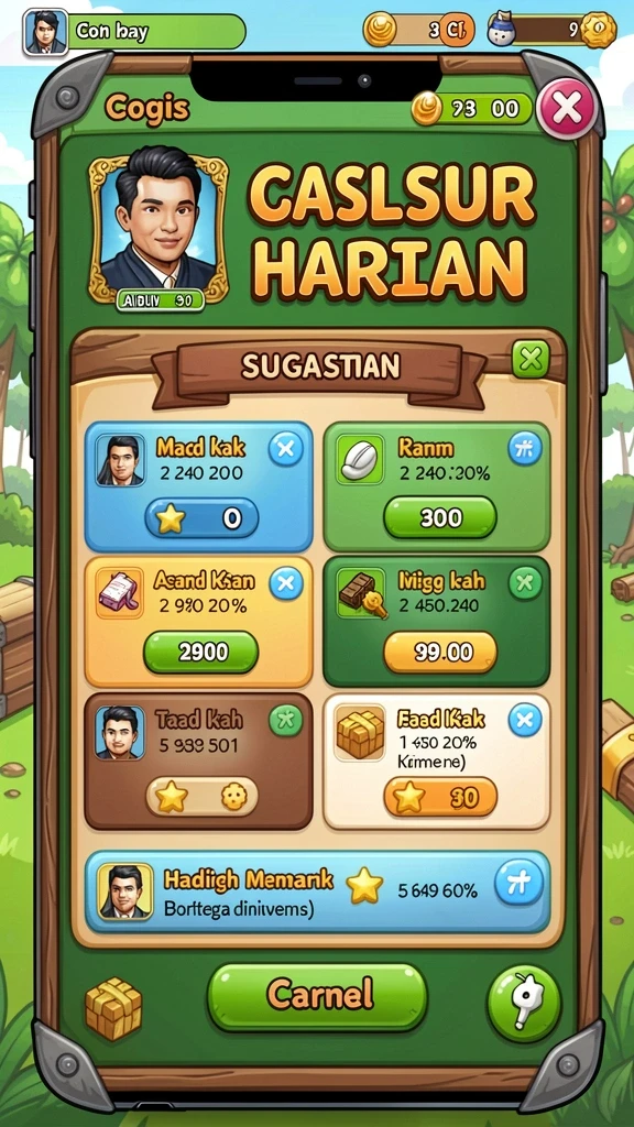 Tangkapan layar level pertama yang penuh warna.