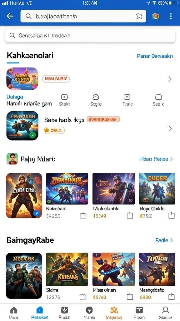 Gambaran suasana permainan yang penuh tantangan.