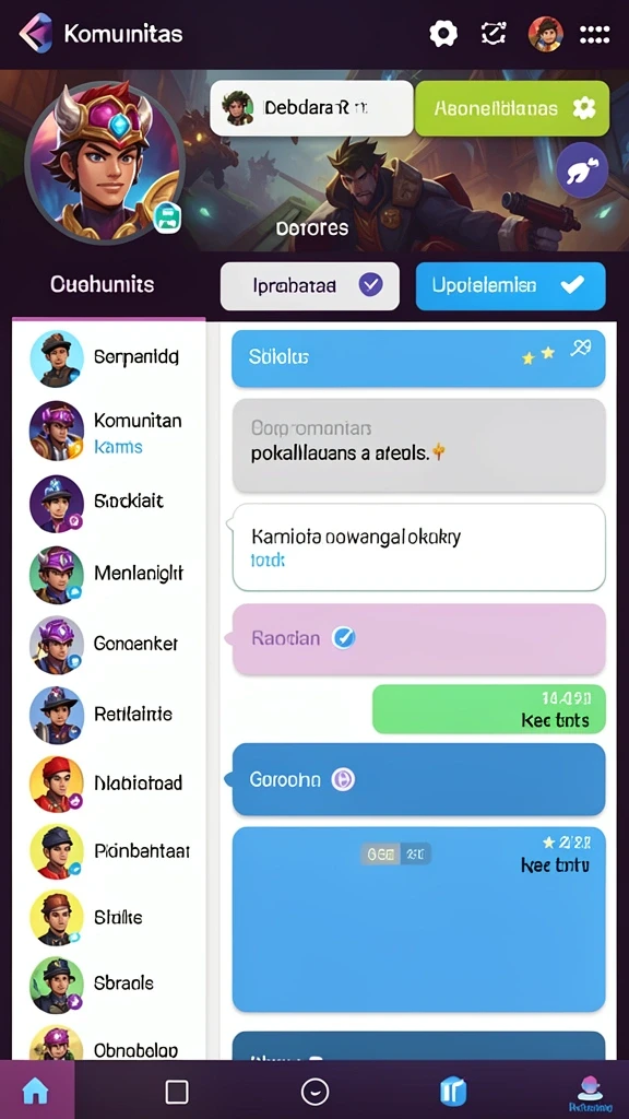 Tampilan awal yang menarik dengan grafik yang memukau.