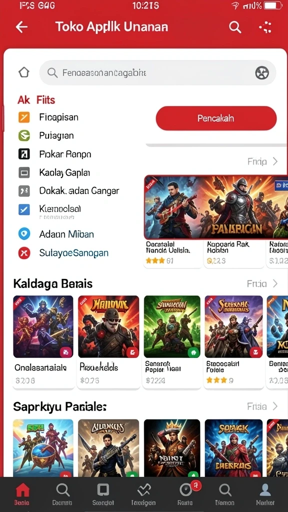 Tampilan antarmuka pengguna yang intuitif dan menarik.