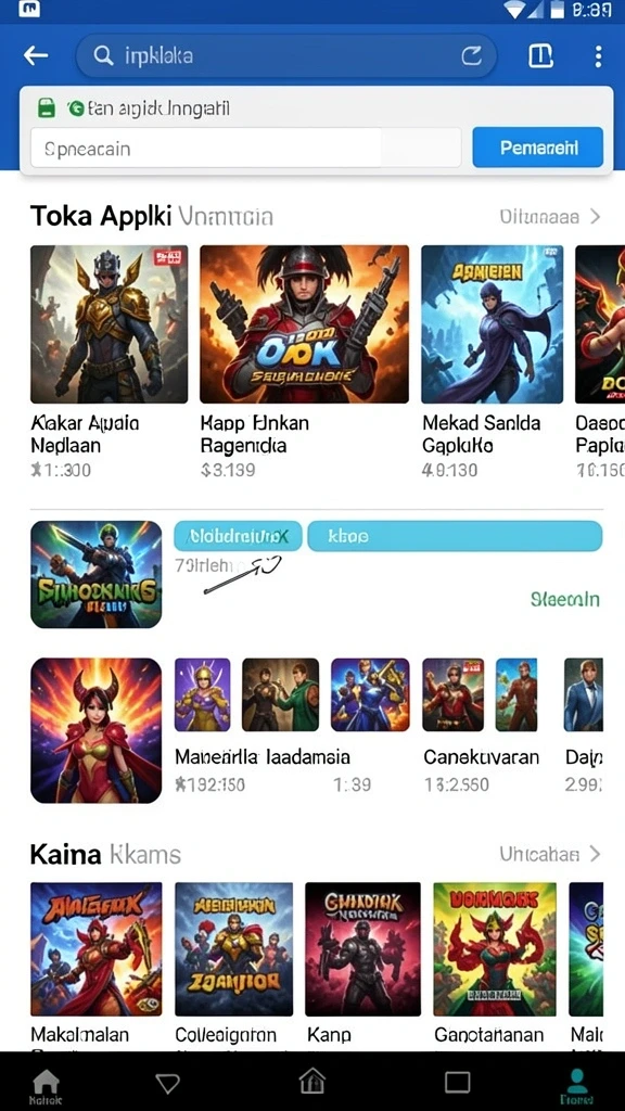 Tangkapan layar menampilkan aksi pertandingan yang mendebarkan.