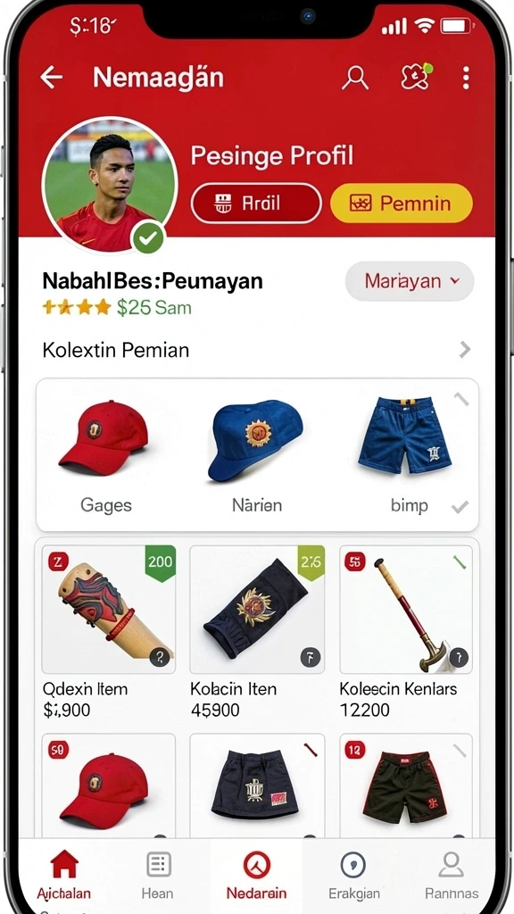 Tampilan antarmuka aplikasi yang intuitif.